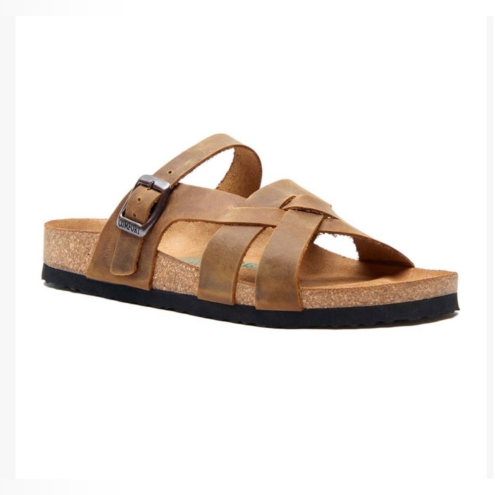 Comfortube leather sandals